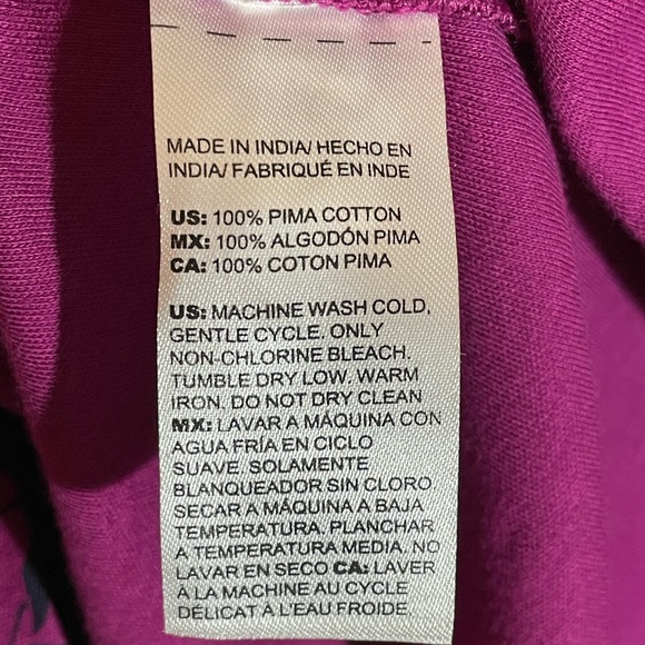 Chico’s Floral Mockneck Pima Cotton Tunic Sz 3 (XL/16) - Picture 4 of 12